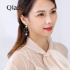 Long, elegant, high-end pure silver stud earrings, pearl earrings and earrings for women, new trendy bestsellers in 2022 and 2023 details Picture